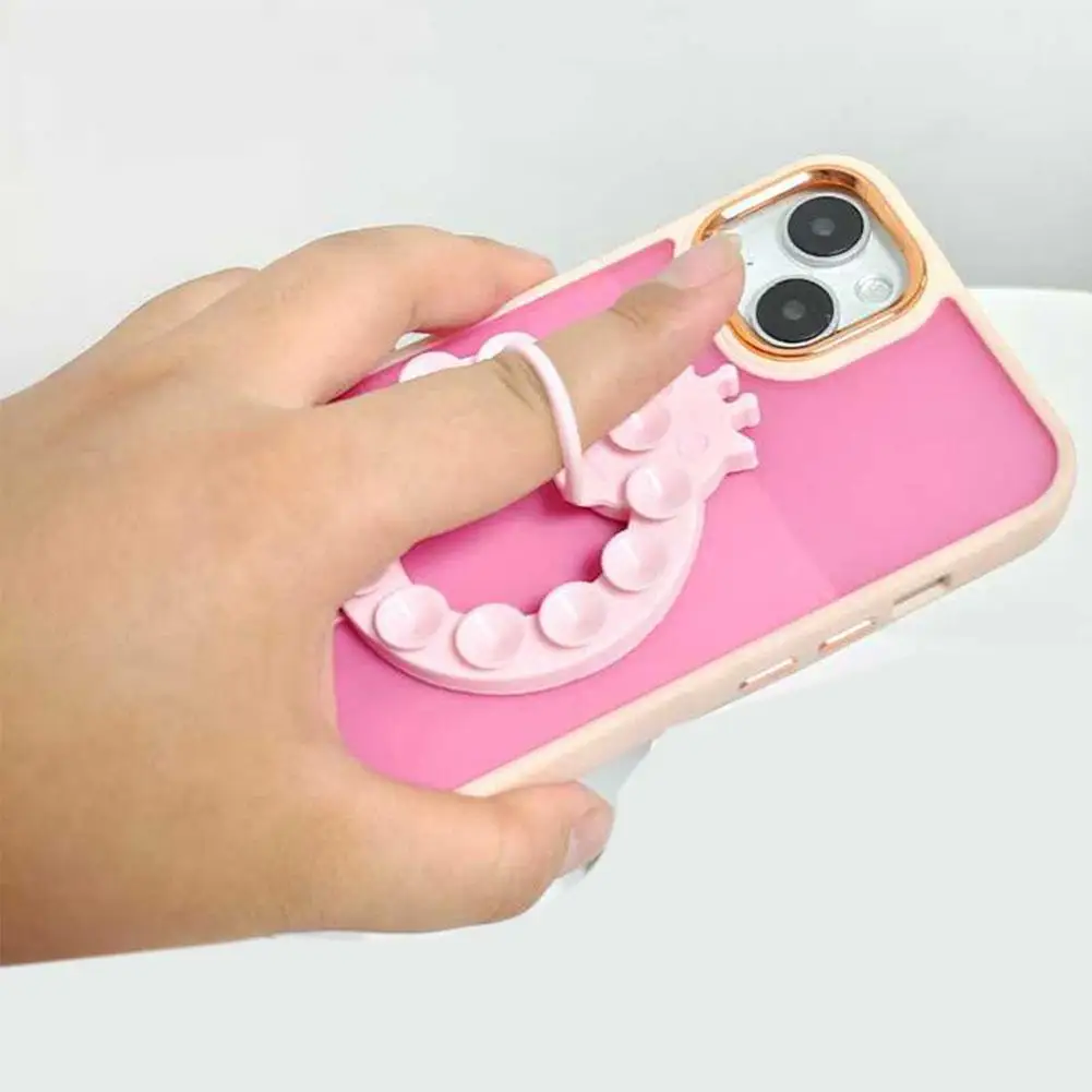 

1 шт., силиконовая присоска, магнитный держатель для телефона, ручное стекло, самоклеящаяся противоскользящая задняя наклейка, настольная подставка, кольцевая пряжка