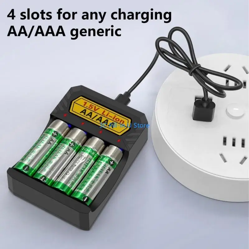 G8TA Efficient 1.5V Lithium Battery With Type C Port, Support AA/Triple A Batteries Includes Multiple Safety Features