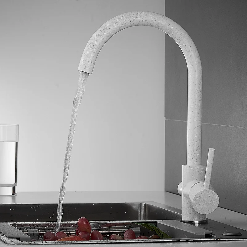 

Filter Kitchen Faucets Deck Mounted Mixer Tap 360 Rotation with Water Purification Features Mixer Tap Crane For Kitchen