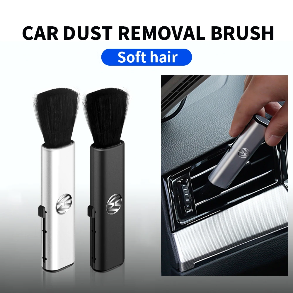 Car Interior Cleaning Tool Retractable Portable Mini Brush For Volkswagen VW Golf Polo Tiguan GTI Passat B8 Touareg CADDY Beetle