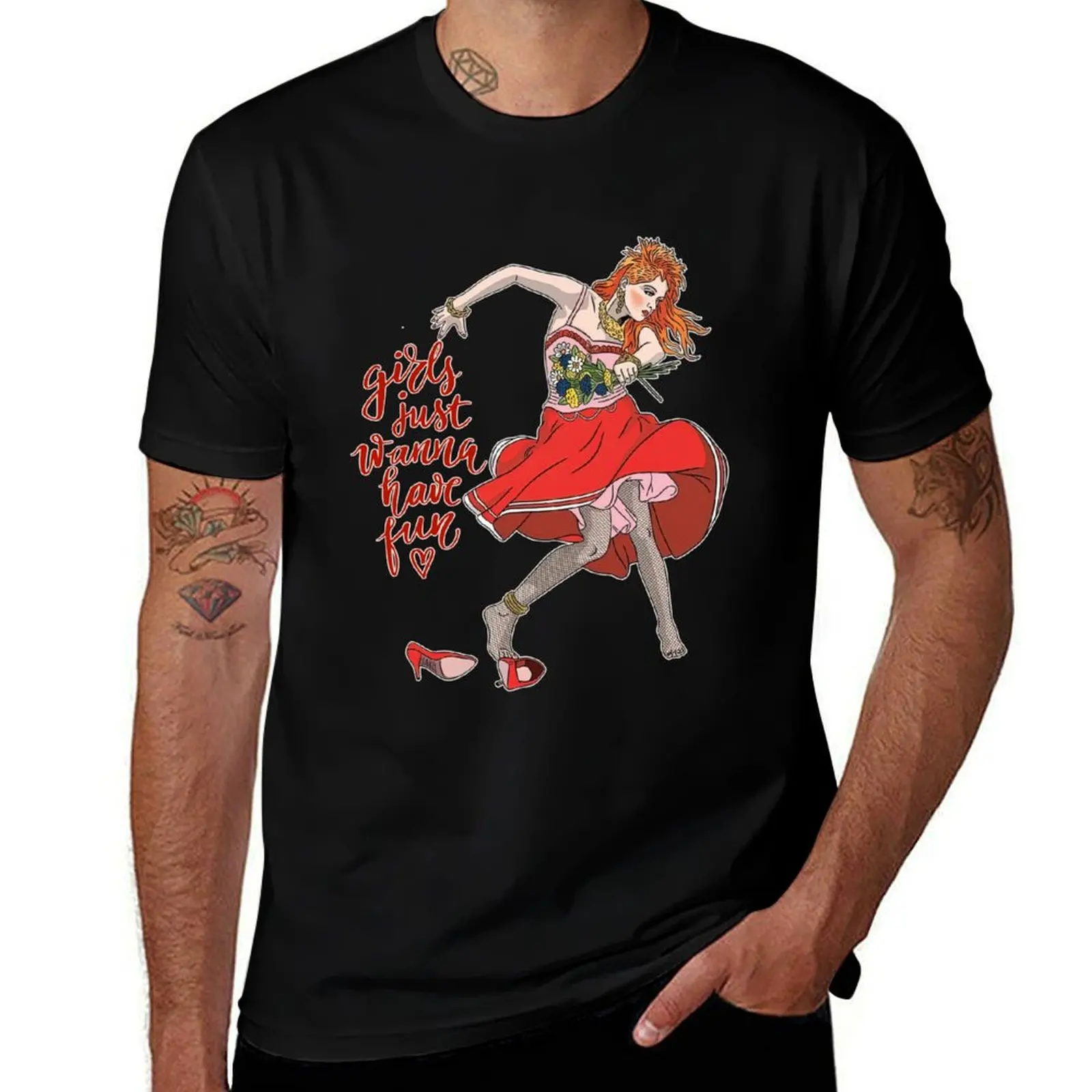 

Art of Cyndi T-Shirt anime t shirts for man t shirts cotton 100% man graphic t shirt T-shirt