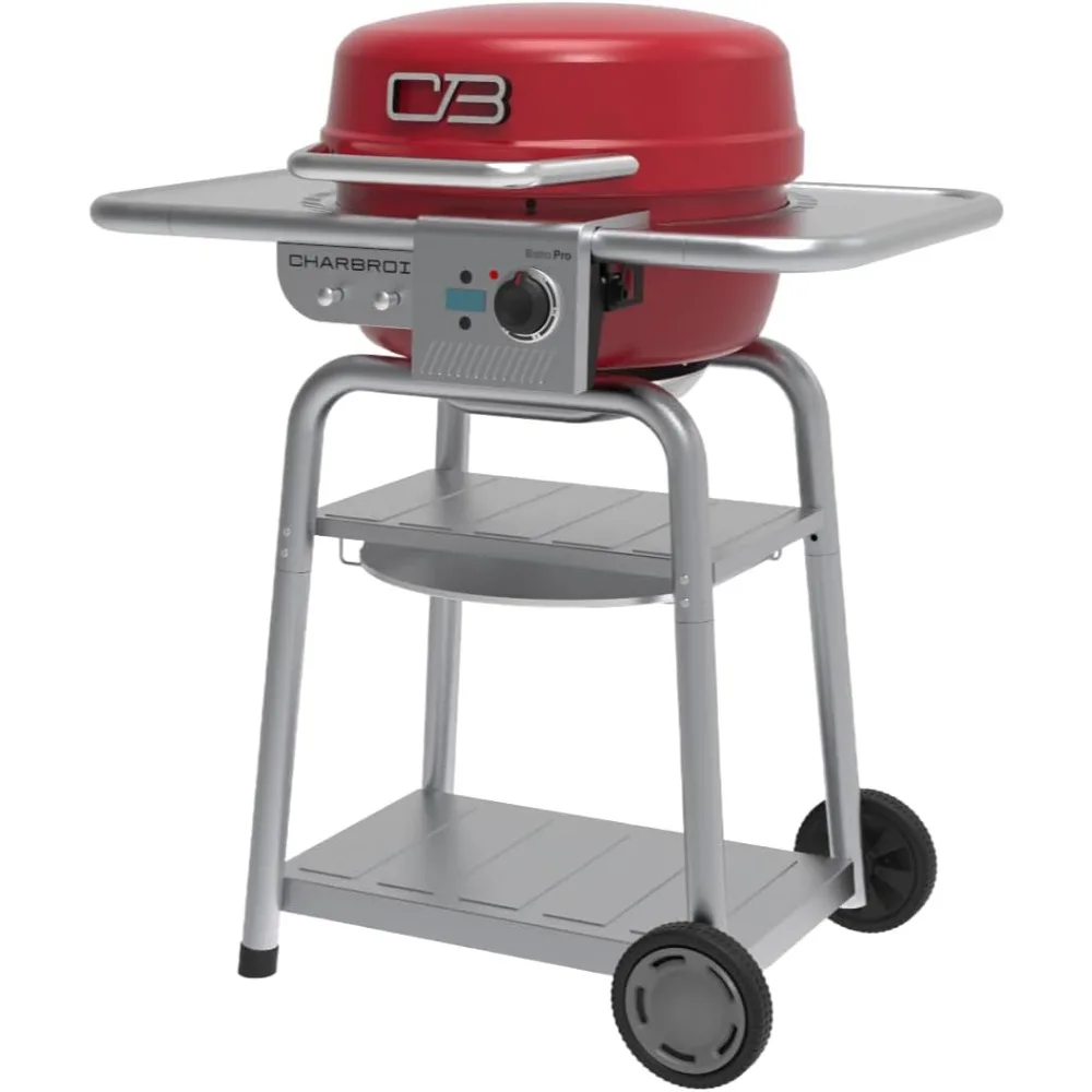 

Red Bistro Pro Electric Grill and Griddle with Charcoal Cooking Option