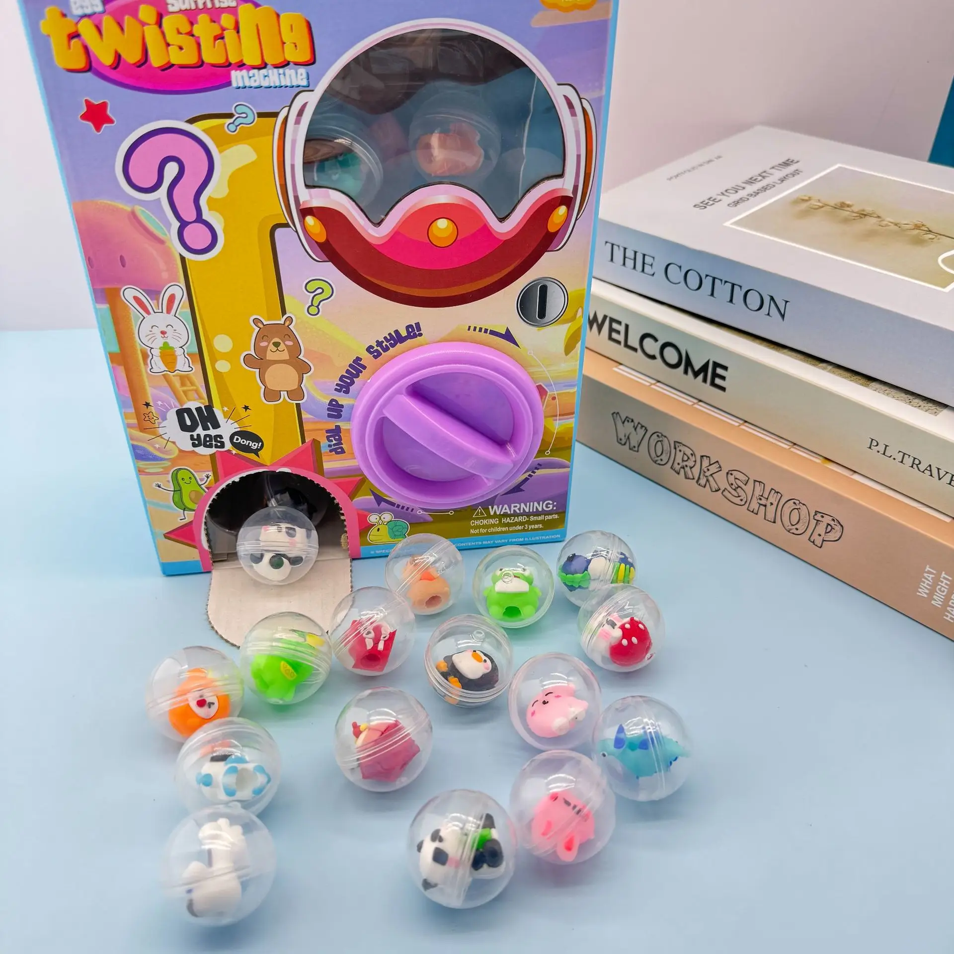 

Mini Gashapon Capsule Toy Mystery Toy Surprise Eggs Animal Figures Party Favors Birthday Christmas Gift
