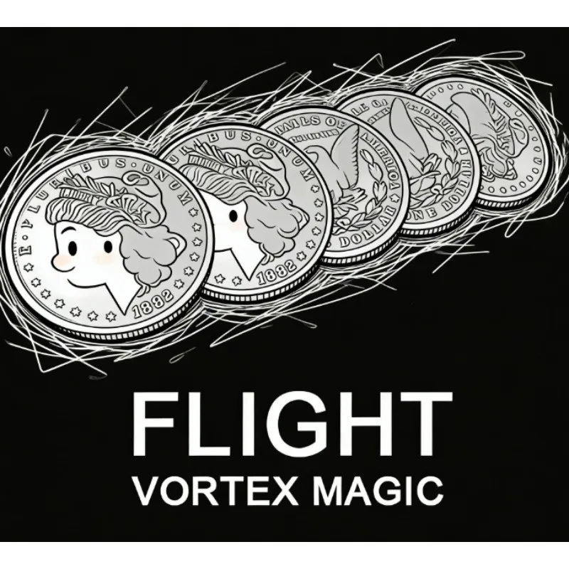 

FLIGHT by Michael Afshin & Vortex Coin Magic Trick Визуальная монета Appear & Vanish Magia Крупным планом Иллюзия Трюк Реквизит для фокусников