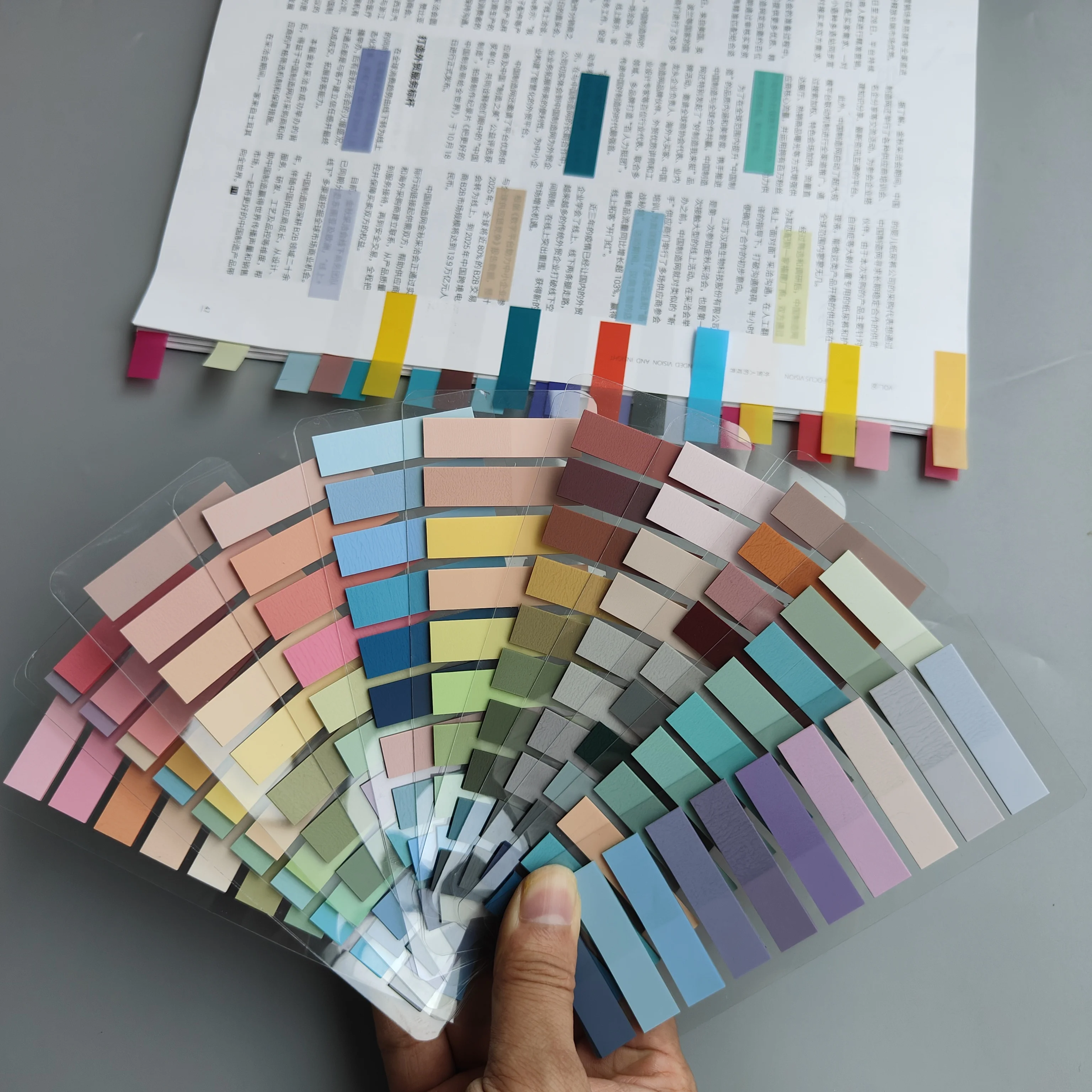 12Packs/Set Transparent Sticky Notes Self-Adhesive BookMarker Annotation Reading Book Clear Tab Kawaii Cute Stationery