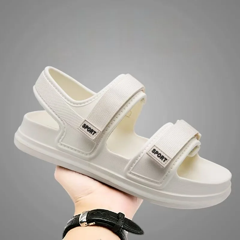 

Men's Summer New Open Toe Flat Sole Casual Sports Sandals Unisex Thick Sole Non Slip Lightweight Flat Sole Outdoor Beach Sandals
