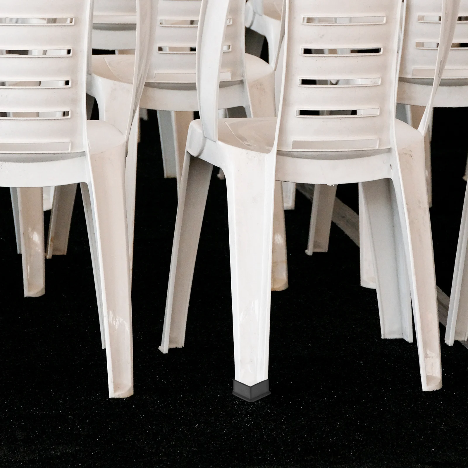 

50Pcs Rubber Foot Pads for Furniture Legs Non-Slip Floor Protectors L Shape Chair Leg Caps Home Accessories Desk Cabinet Stopper