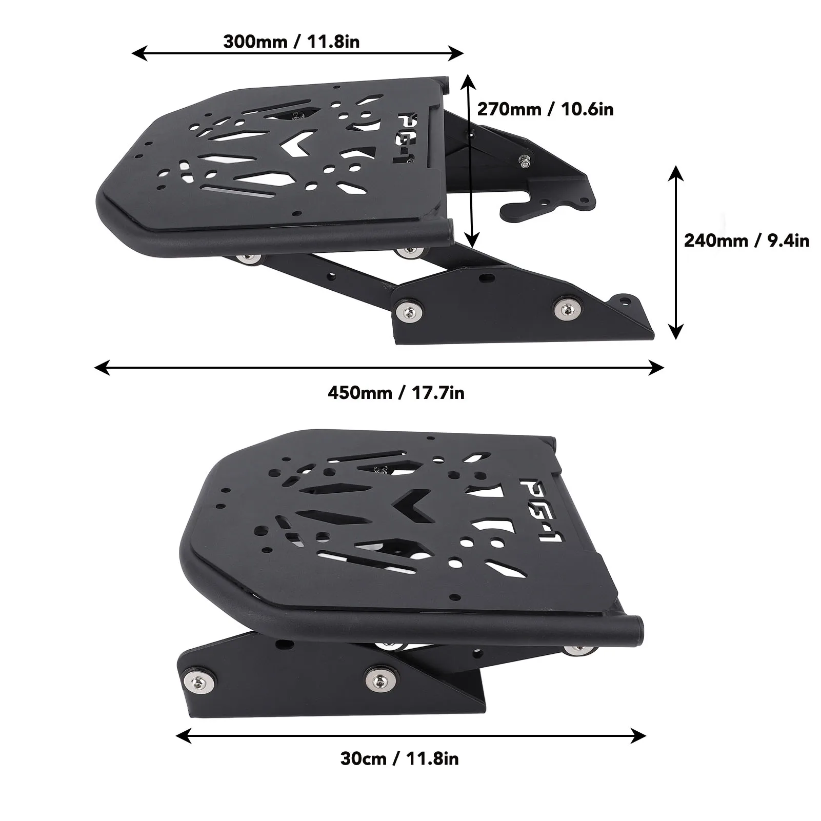 แร็คท้ายรถมอเตอร์ไซค์ ทนทานแข็งแรง แร็คเก็บสัมภาระท้ายรถ ปรับได้ ติดตั้งง่าย สำหรับ PG-1 2023 ขึ้นไป