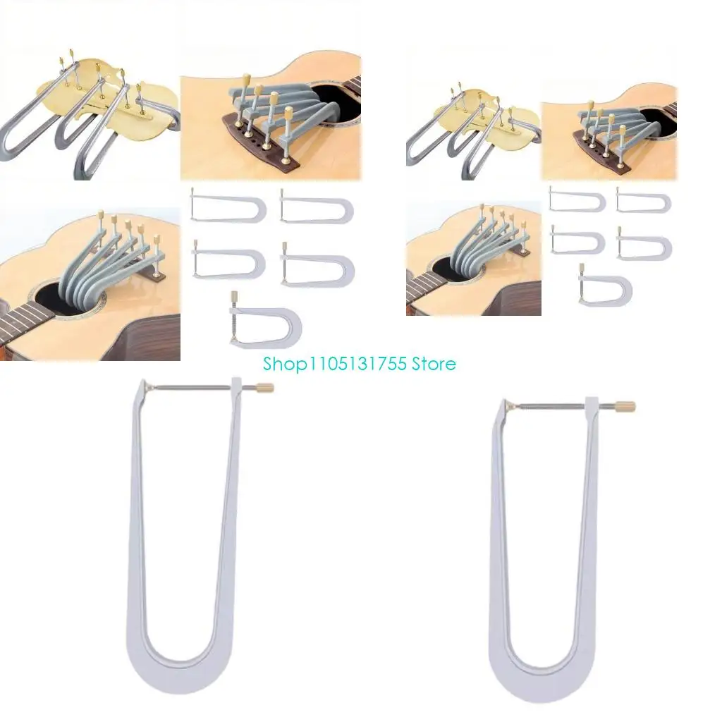 

K0EF Violin Bracing Clamp Aluminum Alloy Violin Guitar Bass Bar Clamps Luthier Tools，Violin Making Install Repair Tools for Bra
