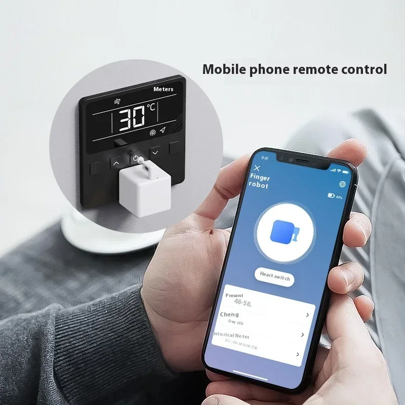 Tuya Zigbee3.0 الذكية Fingerbot التبديل بوت البعيد المرآب الستائر زر روبوت انتهازي العمل مع أليكسا جوجل المنزل صوت مساعد