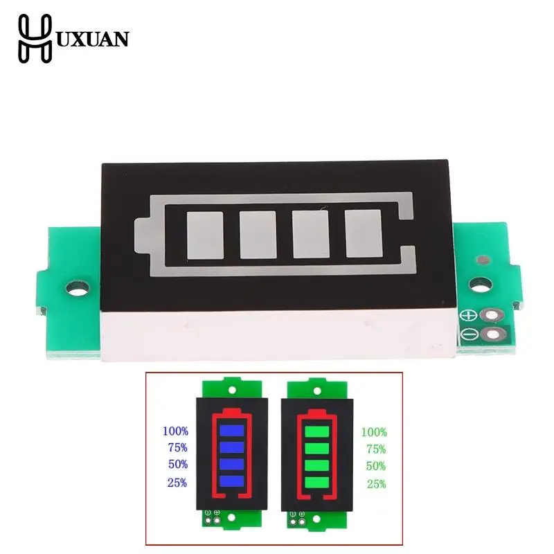 1-8S 1S/2S/3S/4S Single 3.7V Lithium Battery Capacity Indicator Tester 3.7V Display Electric Vehicle Battery Power Tester Li-ion