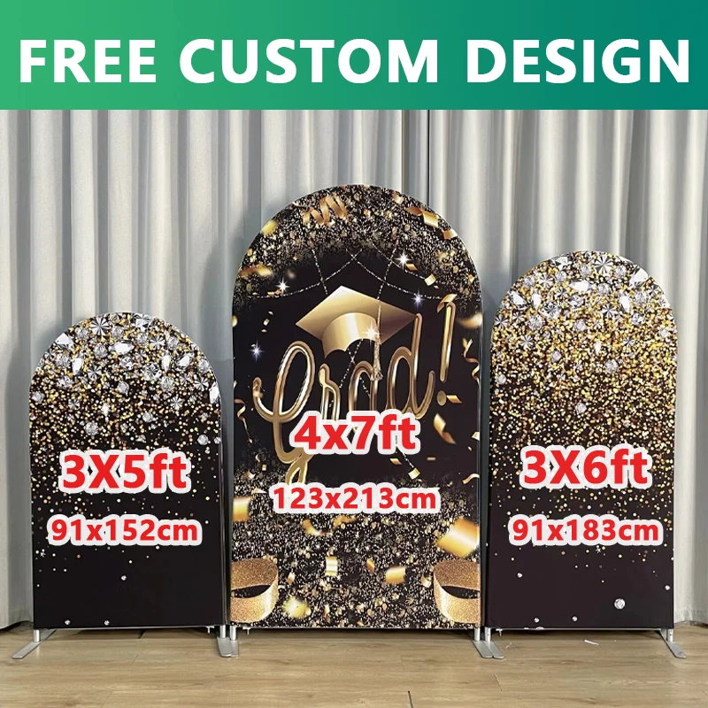 

Aluminium Arch Stand Portable, Customisable, Graduation Photo Backdrop for Birthday, Wedding, Baby Showers, Party Decoration