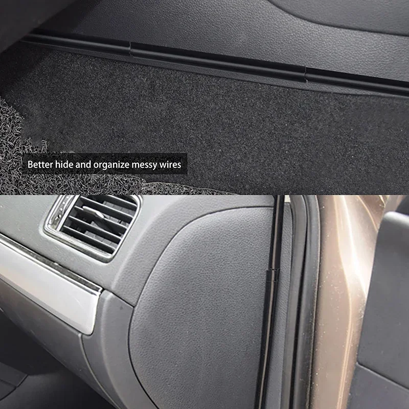 Universal Car Interior Cable Organizer 8pcs; Hidden Wire Cover Clips; Line Sleeve Protector Clamp Accessories.