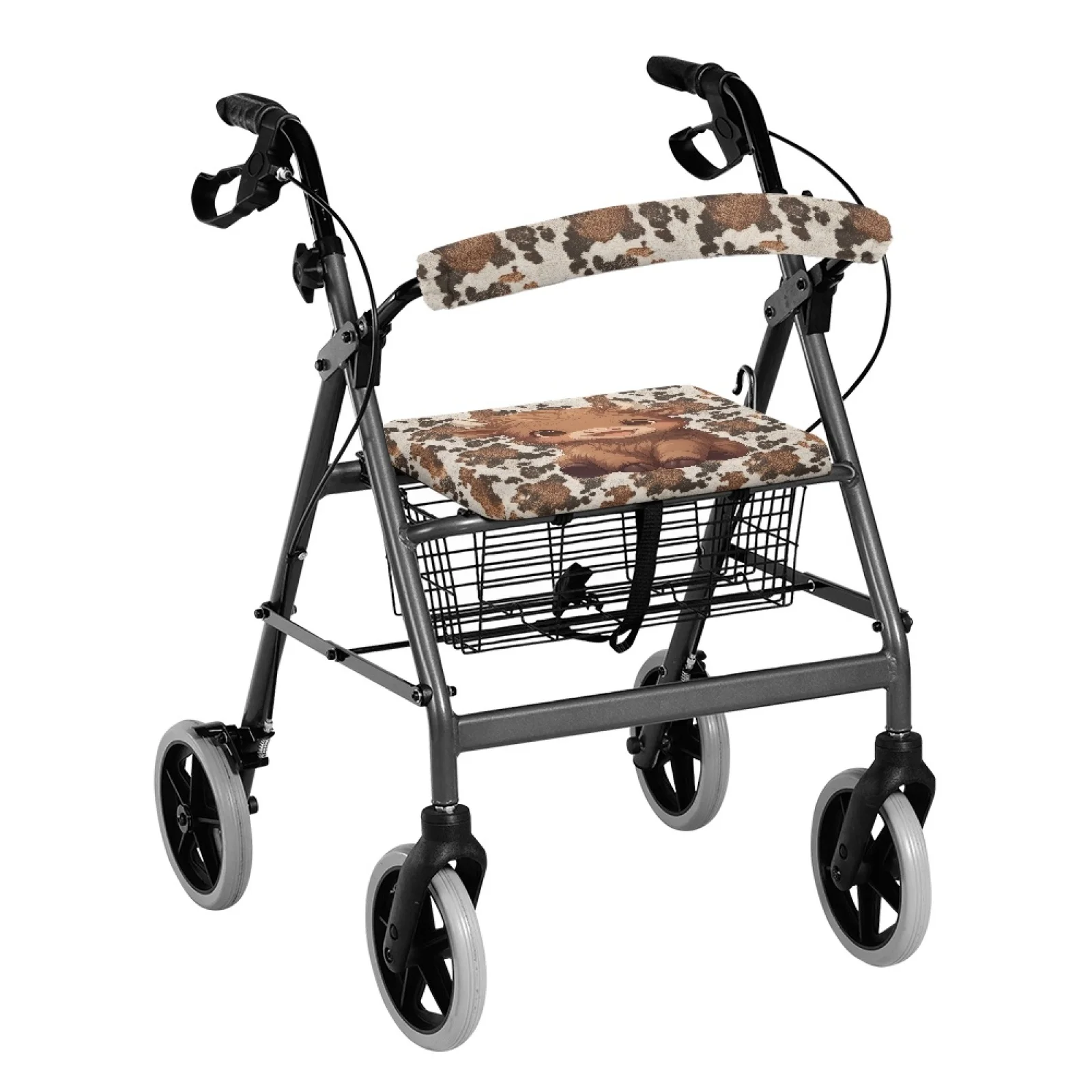 Coloranimal Calf 2PCS Walker Seat Cushion Waterproof Seat & Backrest Covers for Women