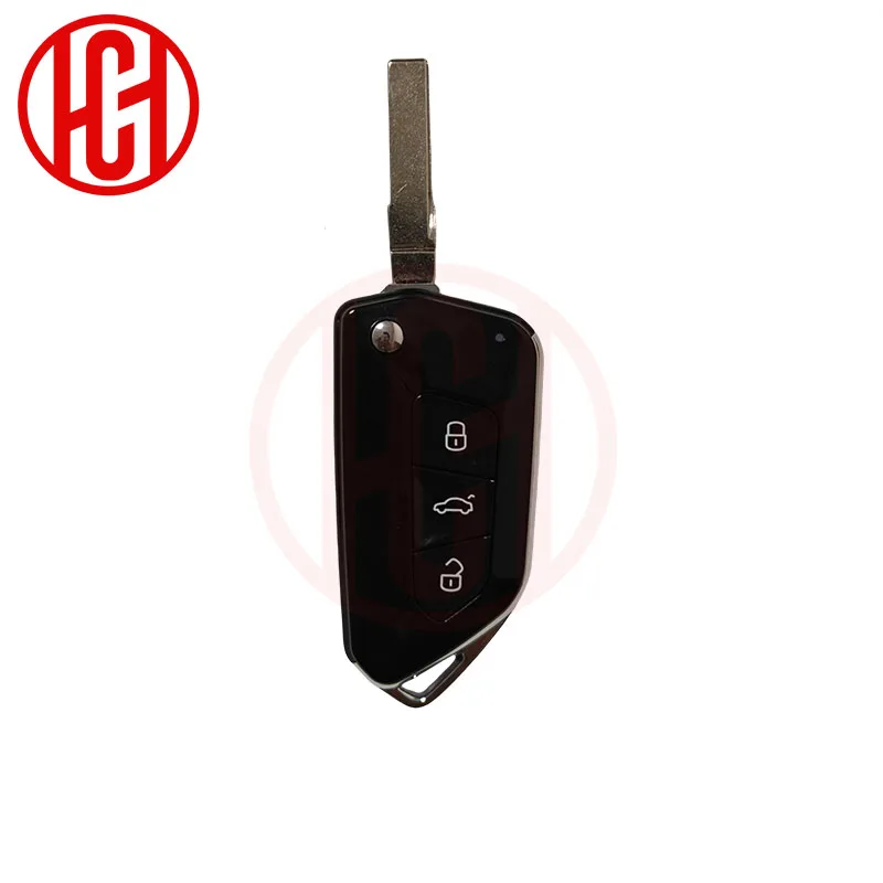 Guscio chiave telecomando auto modificato 202AD per VW Volkswagen Passat Golf Mk6 Polo Caddy Tiguan Beetle Skoda Octavia Seat