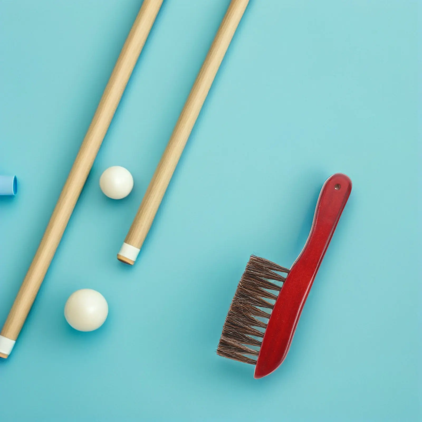 Horse Hair Pool Table Brush Gentle Felt Cleaning Tool for Billiards Snooker Tables Ergonomic Wood Handle Deep Gap Rail Edge Dust