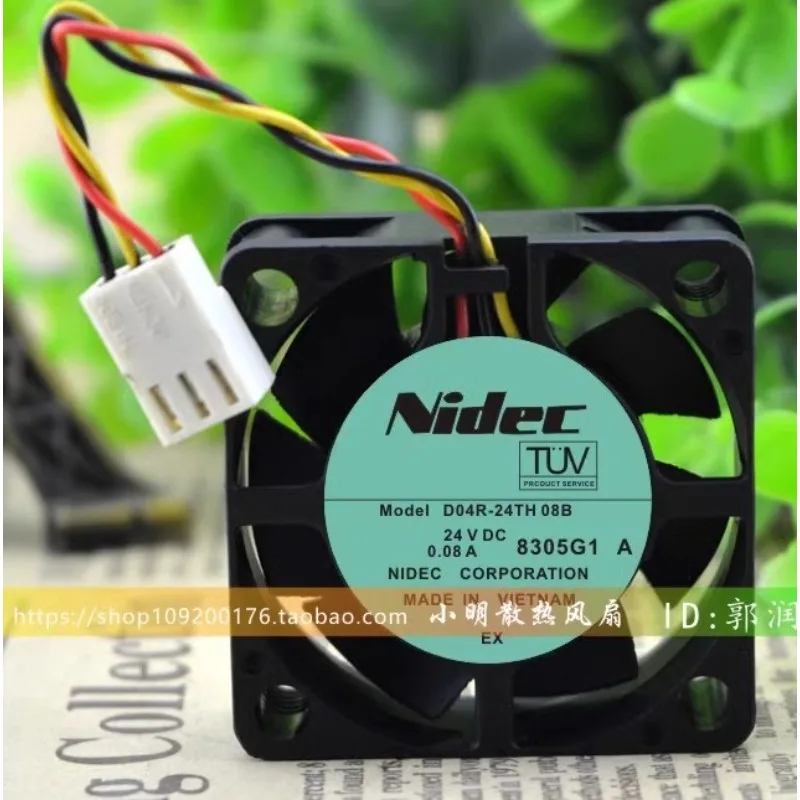 

New CPU Cooler Fan for NIDEC D04R-24TH08B 24V 0.08A 4015 4cm Variable Frequency Fan 40*40*15mm