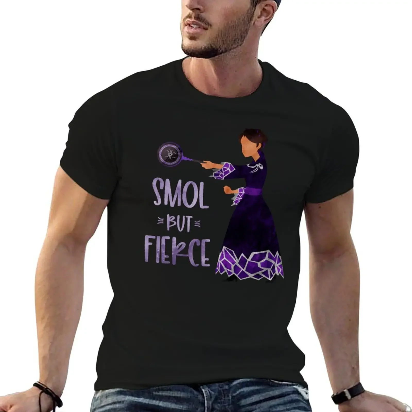 

SMOL But Fierce T-Shirt rapper graphic tees plus size clothes customizeds anime figures T-shirts for men cotton