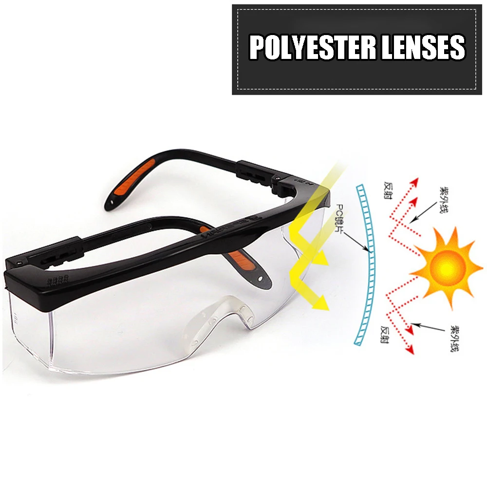 Impact-proof Sand-proof UV-proof Glasses PC Lens Anti-Splashing Safety Goggles Dustproof Labor Working Riding Protection Eyewear