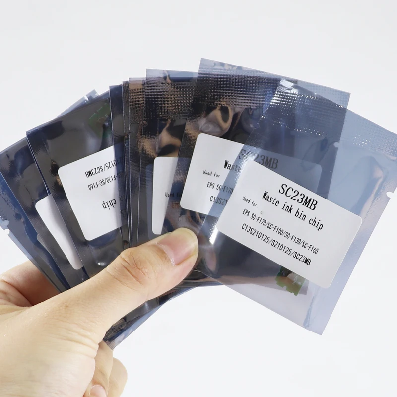 10~100pcs S2101 C13S210125 SC23MB Maintenance Box Tank Chip For Epson SureColor F100 F130 F160 F170 F150 SC-F160 SC-F170 Printer