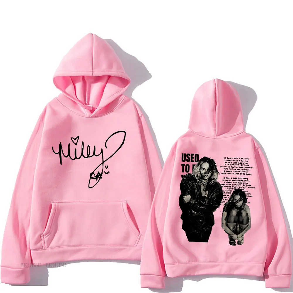 Miley Cyrus Hoodies Singer Graphic Printing Sweatshirts for Fans Casual Long Sleeve Men/Women Clothing Sudaderas Hip Hop Hoody
