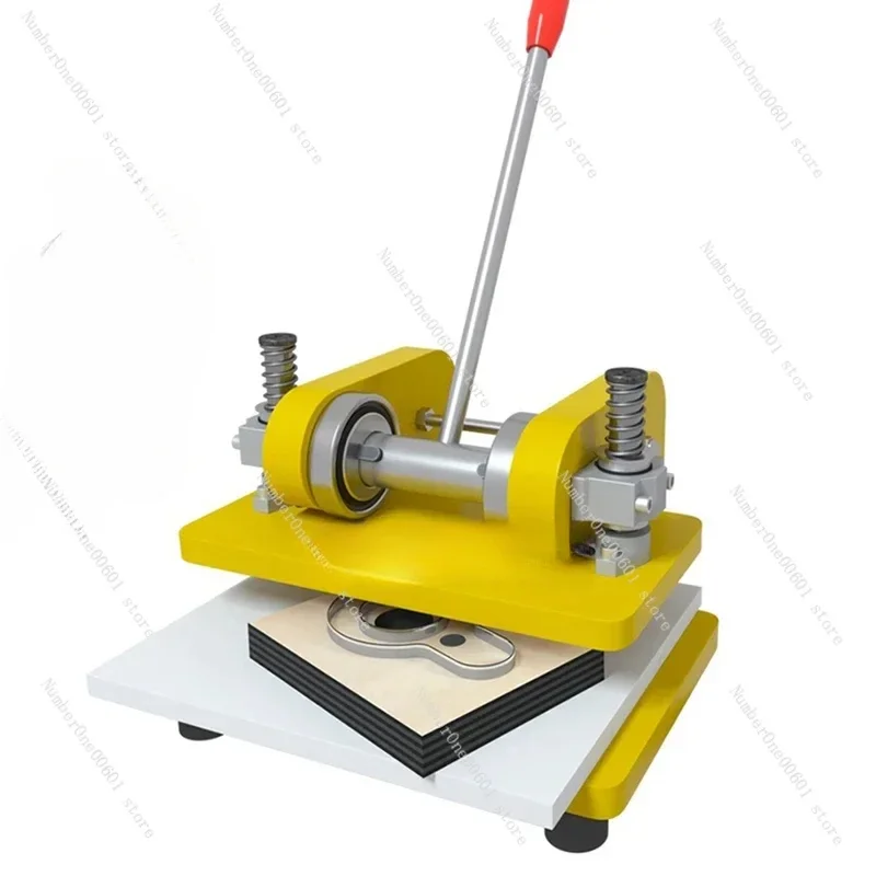 Hand Leather Cutting Machine Single/Double Wheel Photo Paper PVC/EVA Sheet DIY Manual Die Cutter Embossing Shaping Tools