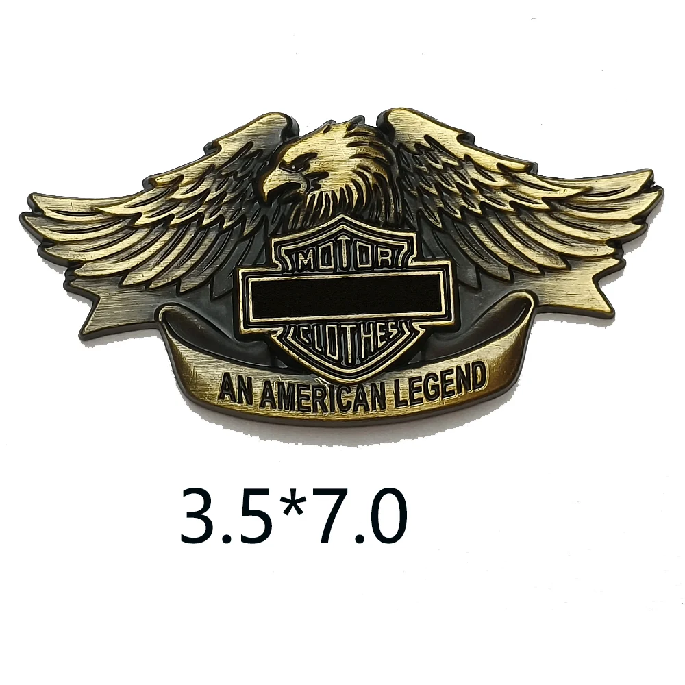 Motorcycle Logo Metal Stickers Applicable to Ornament Helmet Autocycle Tail Cap Waterproof Doodle Metal Hawk Shape Sticker