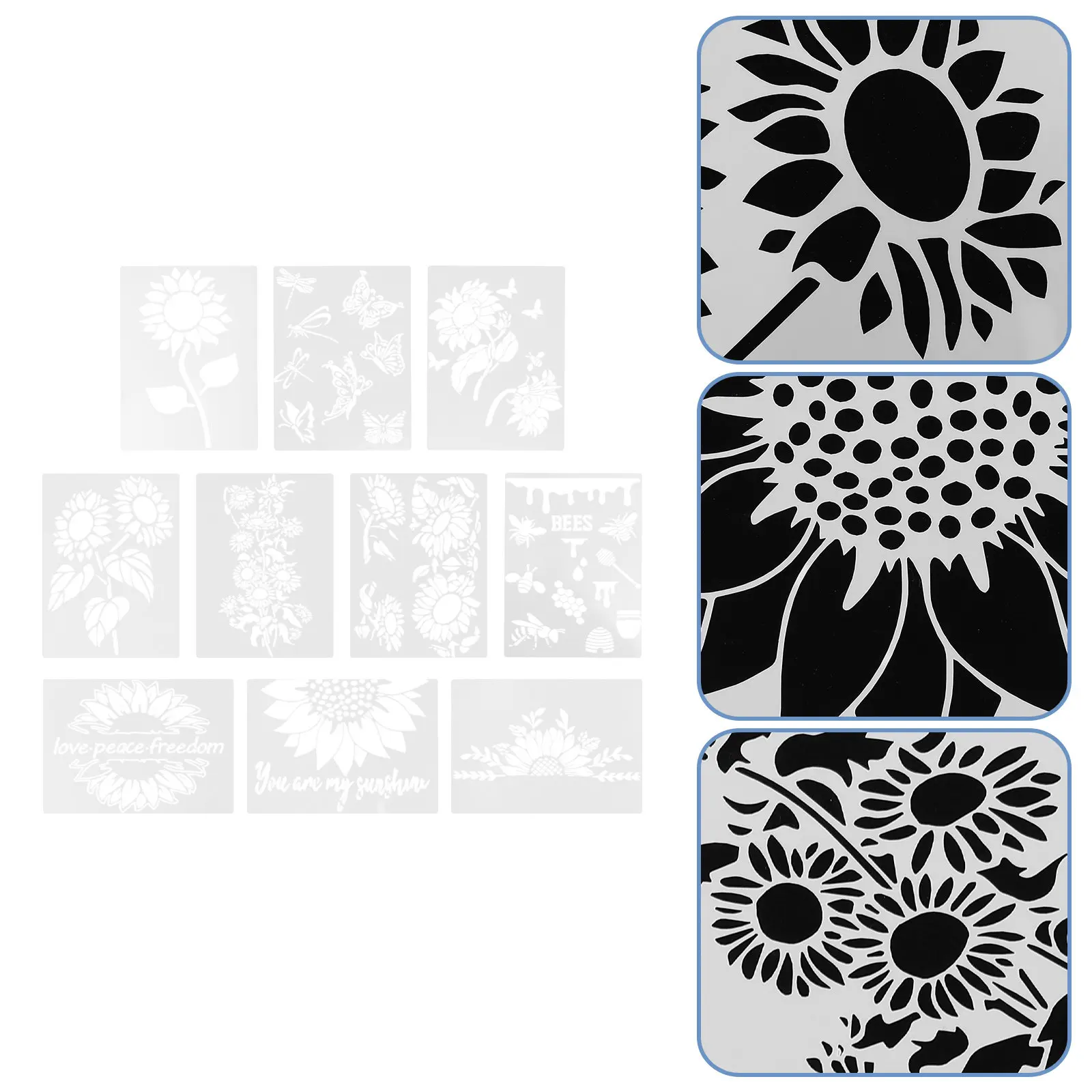 

10 Sheets A3 Paper for Drawing Paint Template Decorative Stencils Reusable Painting Wall Canvas Templates