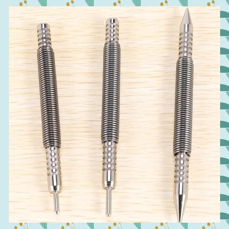 

A71P 3 Pcs Nail Set And Hinge Pin Tool Center Punch Spring Loaded Nail Set For Door 1/32 Inch 1/16 Inch Dual Head, 1/8 Inch
