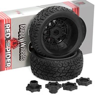 14MM 17MM Hex Voor Slash Arrma Senton HuanQi 727 Vkar 10sc Hpi Rc Auto 4 stuks 1/10 Korte Cursus Truck Banden Wiel Met 12mm