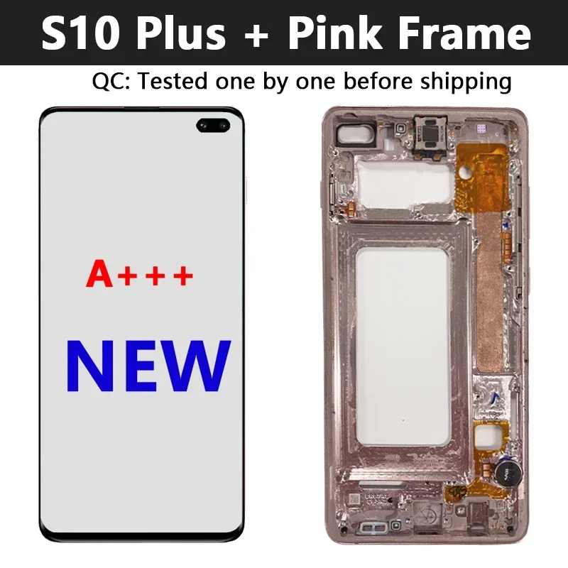 Surper AMOLED S10+ LCD For Samsung Galaxy S10 Plus G975 SM-G975F S10Plus LCD Display Touch Screen Digitizer Assembly replacement