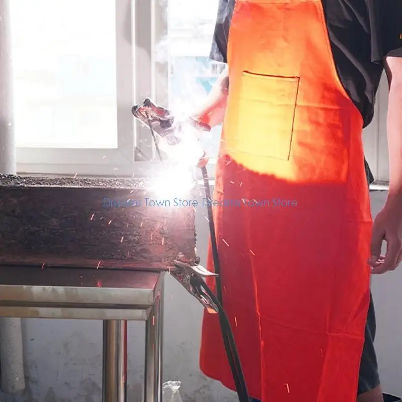  Fireproof Welding Apron Heat Resistant Flame Retardant Fabric Safety Workclothes