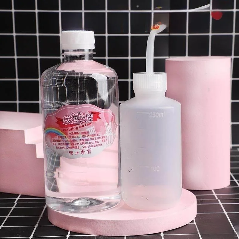 Pegamento de burbujas de limo Hada un agua, arcilla líquida mágica, sustituto de agua de Borax, juego de juguetes para mascotas de mano Anti Sti Universal