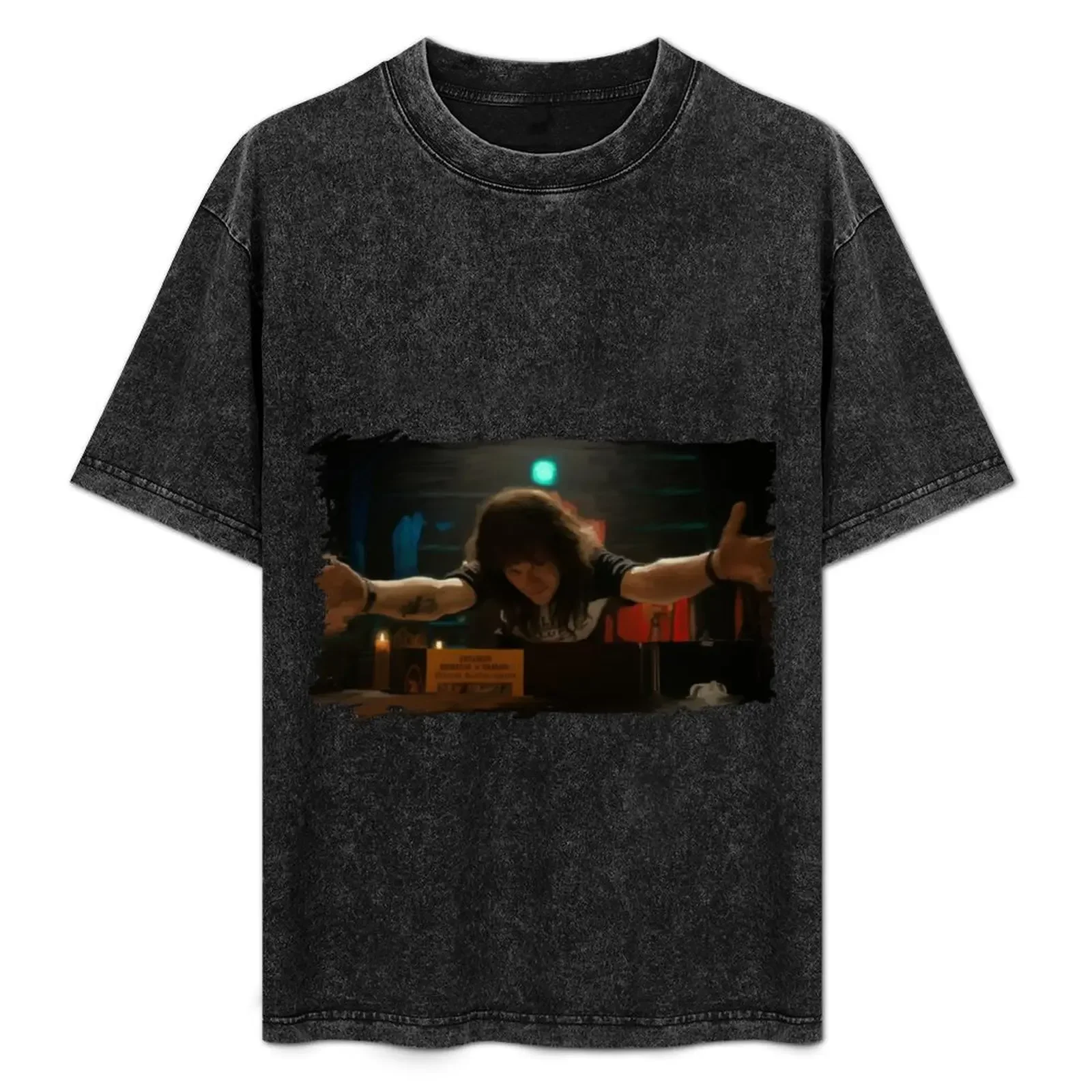 

Eddie Munson Watercolor T-Shirt oversized man clothes funny gifts tshirts personalised tshirts for men