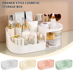 Large Capacity Cosmetic Storage Box Makeup Drawer Organizer Nail Storage Container Polish Jewelry Makeup Drawer Desktop A8H0