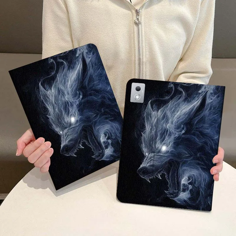 

Wolf Cool Dark Line Pattern Gift For Oppo Pad X SE 4 3 11 13.2 11.61 11.4 10.36 Pro 2 Air2 2025 Foldable Tablet Case