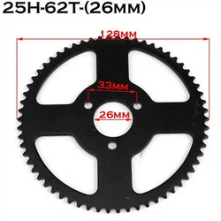 25H 62T 64T 66T 68T 72T 74T 76T Tooth 26MM Rear Sprocket For 47CC 49CC Mini Moto ATV Quad Dirt Pit Pocket 2 Stroke Motorcycle