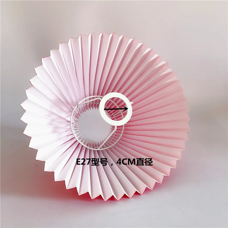 New Pleats Lampshade Vintage Fold 28cm Fabric Lampshade Table Lamp Accessories for Table Lamp Standing Floor Lamps E27