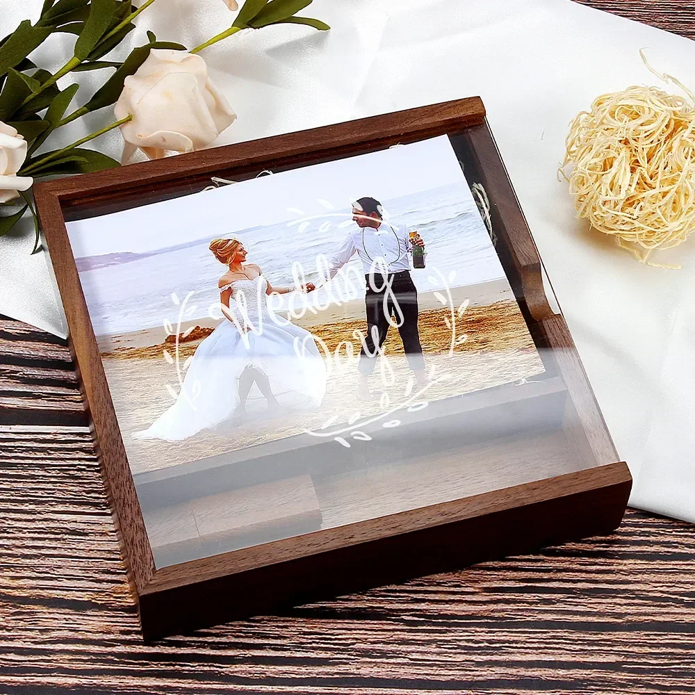 JASTER Album Wooden Box USB 3.0 Flash Drives 128GB Creative Photography Wedding Gift Memory Stick 64GB Laser Engraving Pen Drive