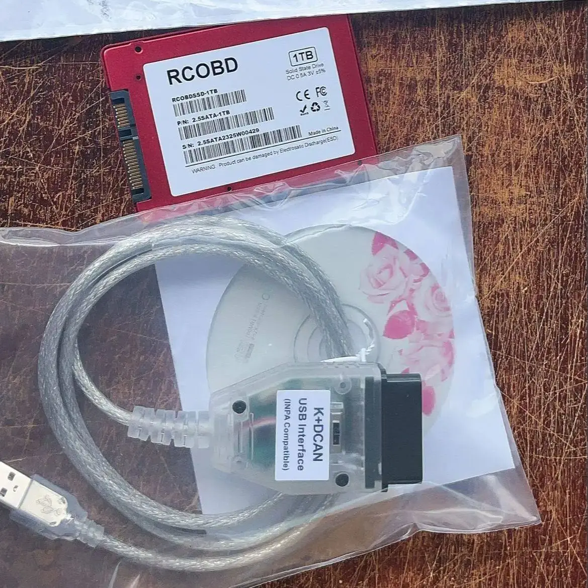 INPA For BMW K DCAN OBDII Diagnostic Cable and SSD for BMW ICOM Software