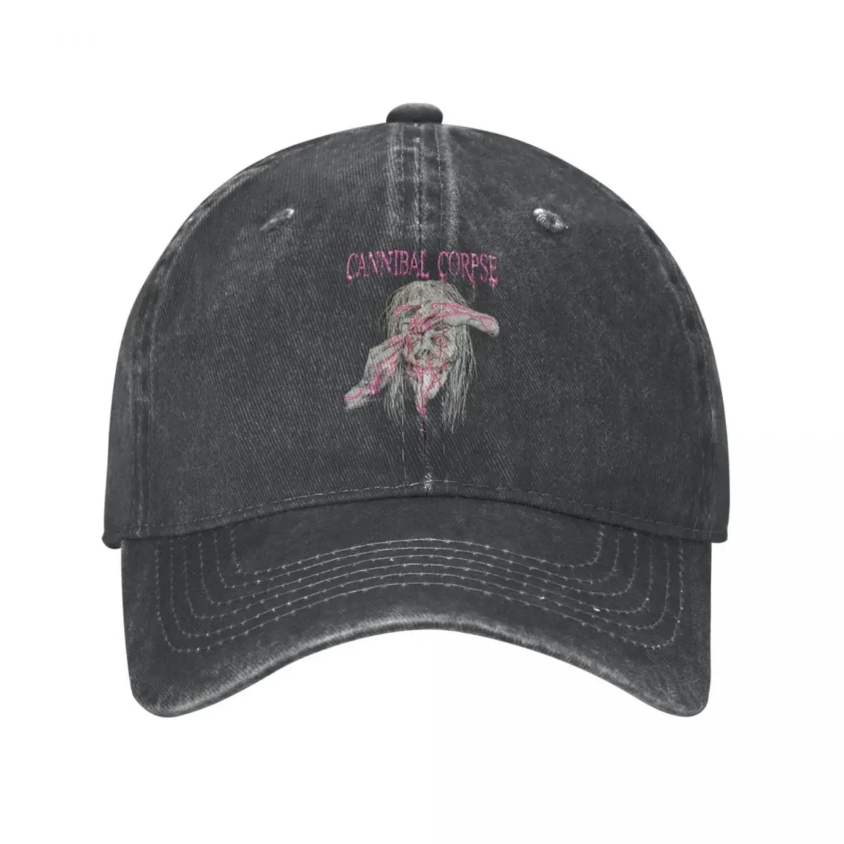 Vintage Cannibal Corpse Rock Baseball Caps Funny Washed Snapback Cap Skull Hip Hop Running Golf Cap for Men Women