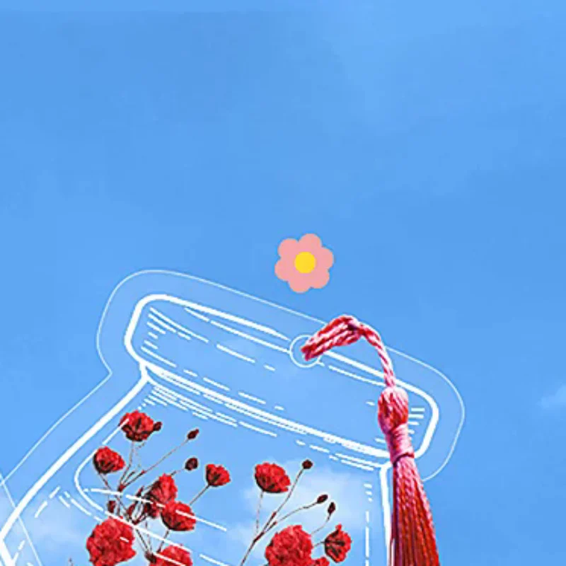 

20 Piece Bookmarks Kids Creative DIY Transparent Bookmarks For Dried Flowers Plant Samples Bookmarks Personalized Glassware Drie