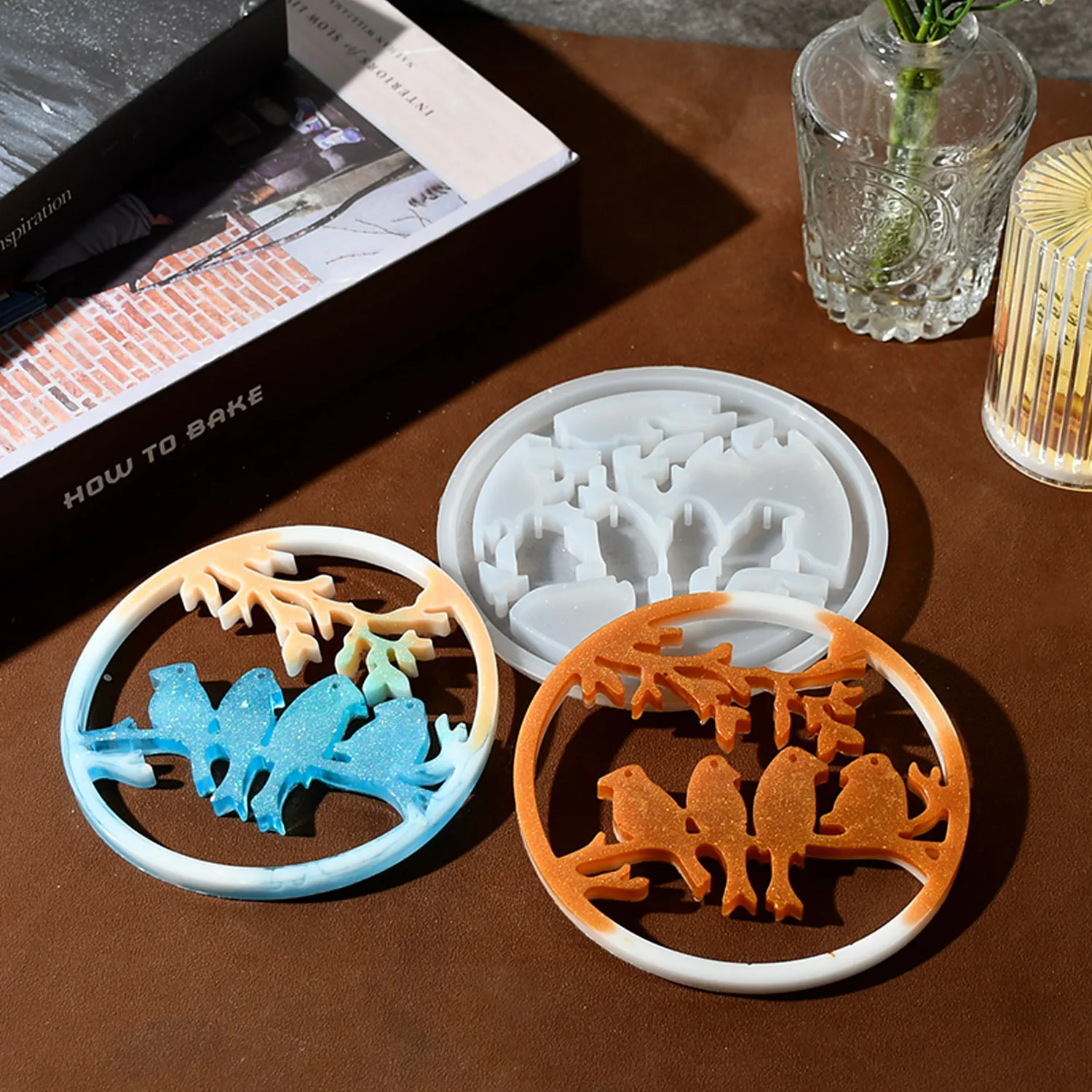 

2Pcs Silicone Bird Mold DIY Realistic Making Supplies Home Decor Craft Festival Gift Bird Silicone Molds