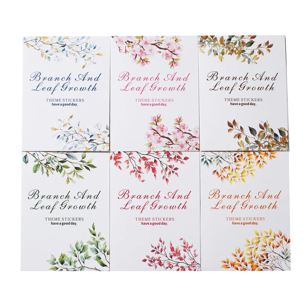 20pcs/pack PET Material Stickers Branches DIY Scrapbooking Planner Collage Diary Supplies Aesthetics Sticker Stationery