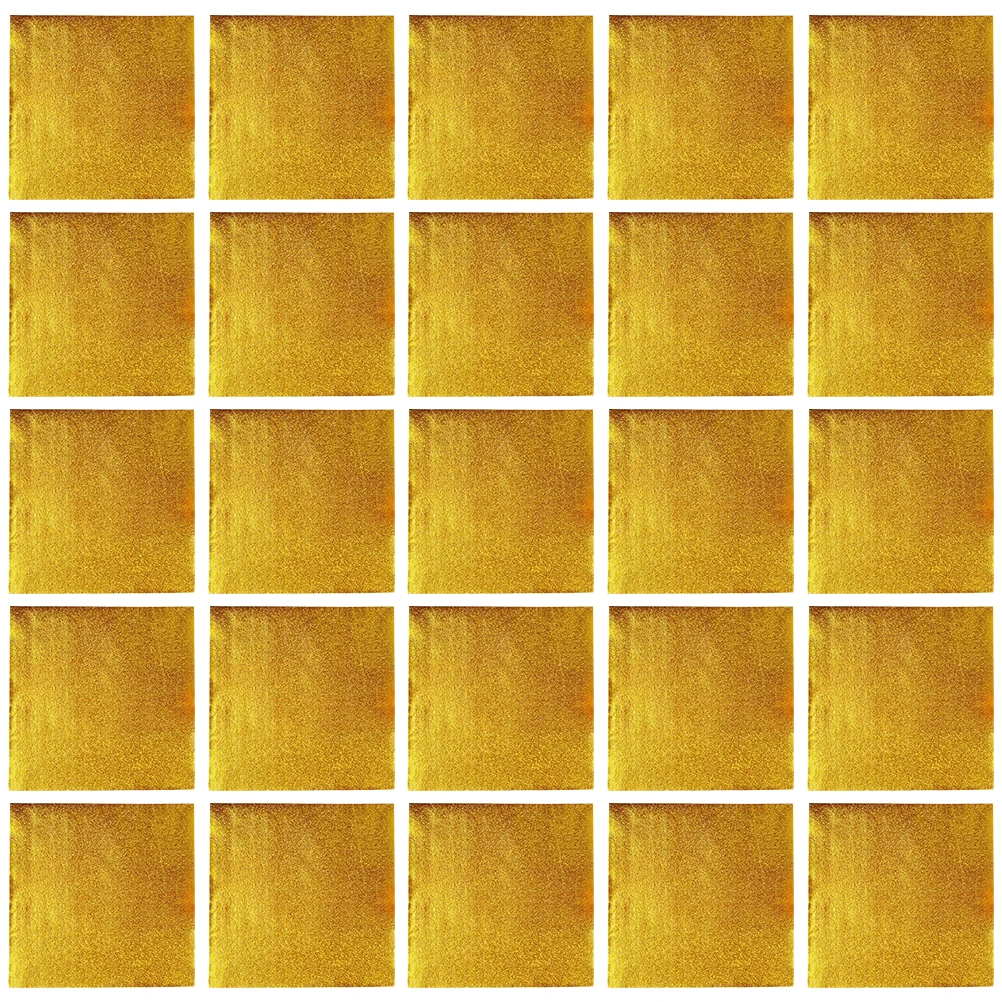 

500pcs C y Wrapping Foil Paper Golden Aluminum Gift Packaging Decorative Paper for Christmas Wedding Banquet Parties
