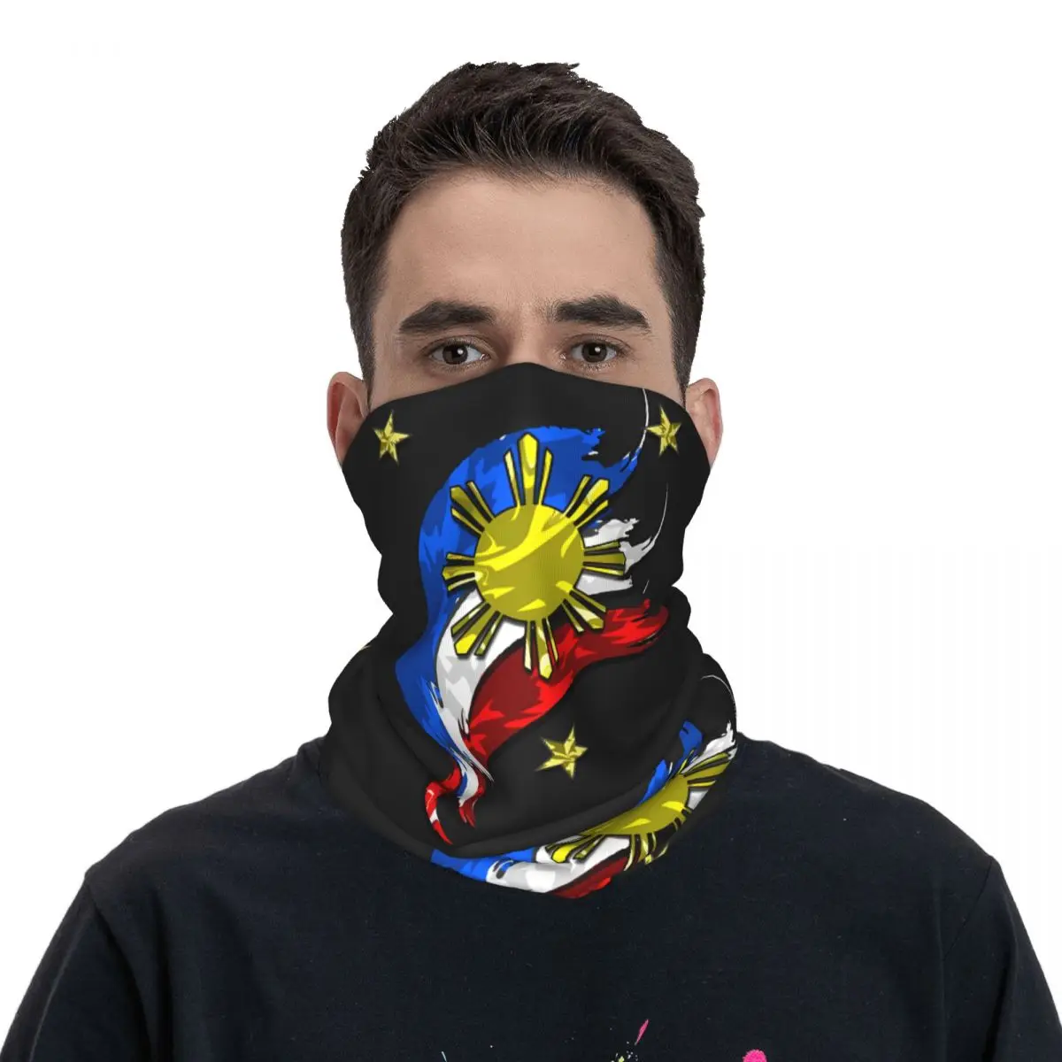 Filippijn Vlag Dunne Bandana Nek Gaiter Filippine Vlag Wikkel Sjaal Hoofdband Hals Hoes