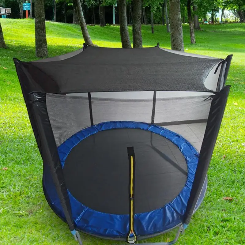 Trampoline Sunshade Net Round Trampoline Sunshade Cover Mesh Material Trampoline Protective Tool For Picnics Backyards Community