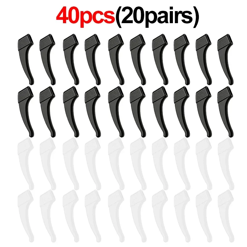 2/40 Stuks Siliconen Oorhaak Anti-Slip Bril Been Oor Mouw Beugel Sluiting Zonnebril Accessoires Grip Anti-val Brillen Houder