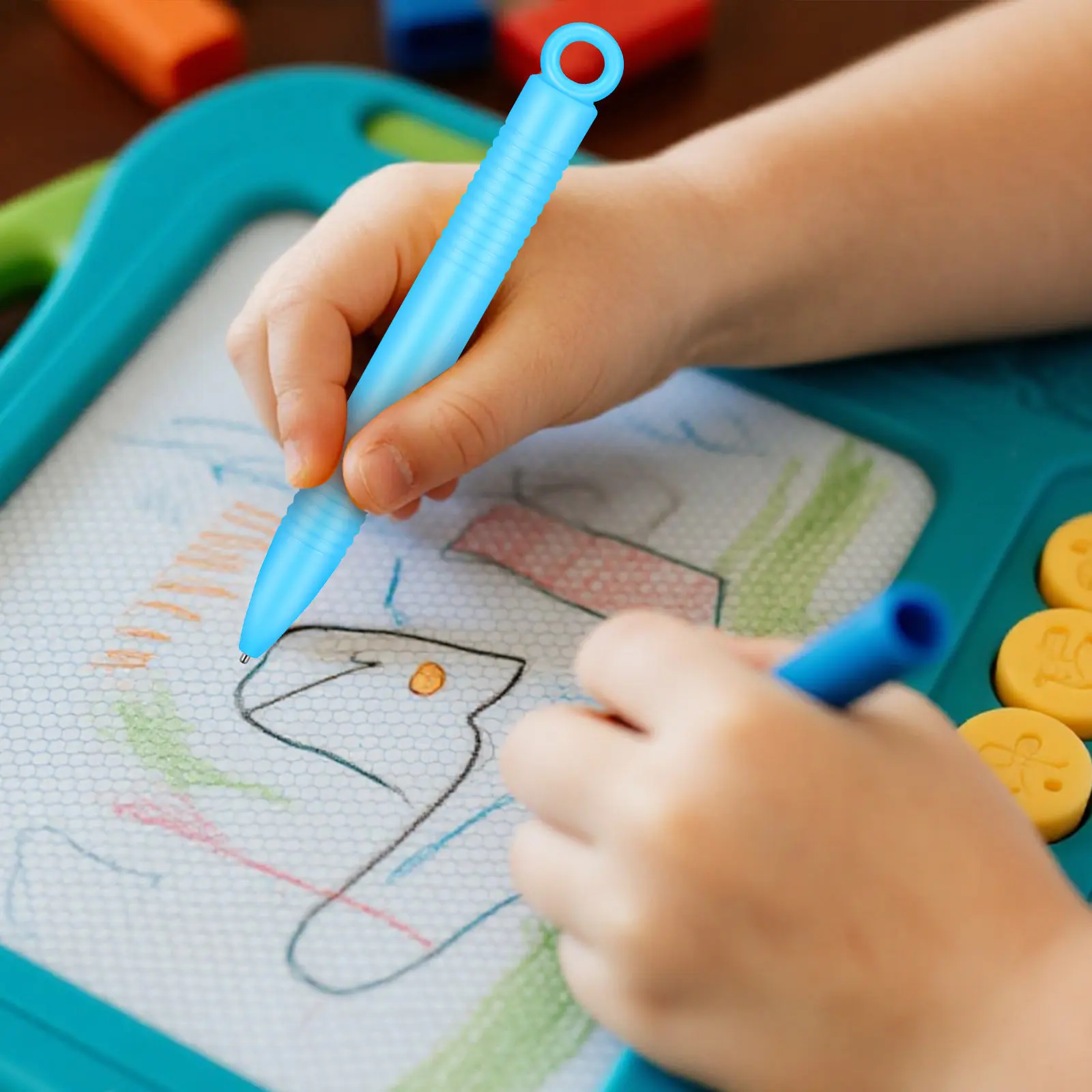 

6Pcs Magnetic Drawing Pen Replacement Multicolor Set Easy to Use for Magnetic Drawing Boards Creative Art Accessories for Kids