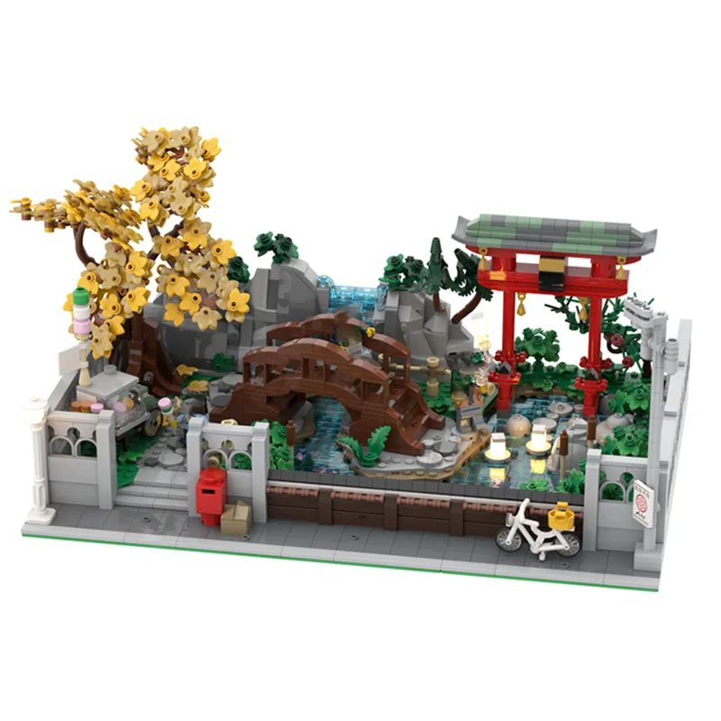 MOC set Japan berühmte street view haus gebäude modulare baustein montage modell technologie ziegel spielzeug kinder geschenk